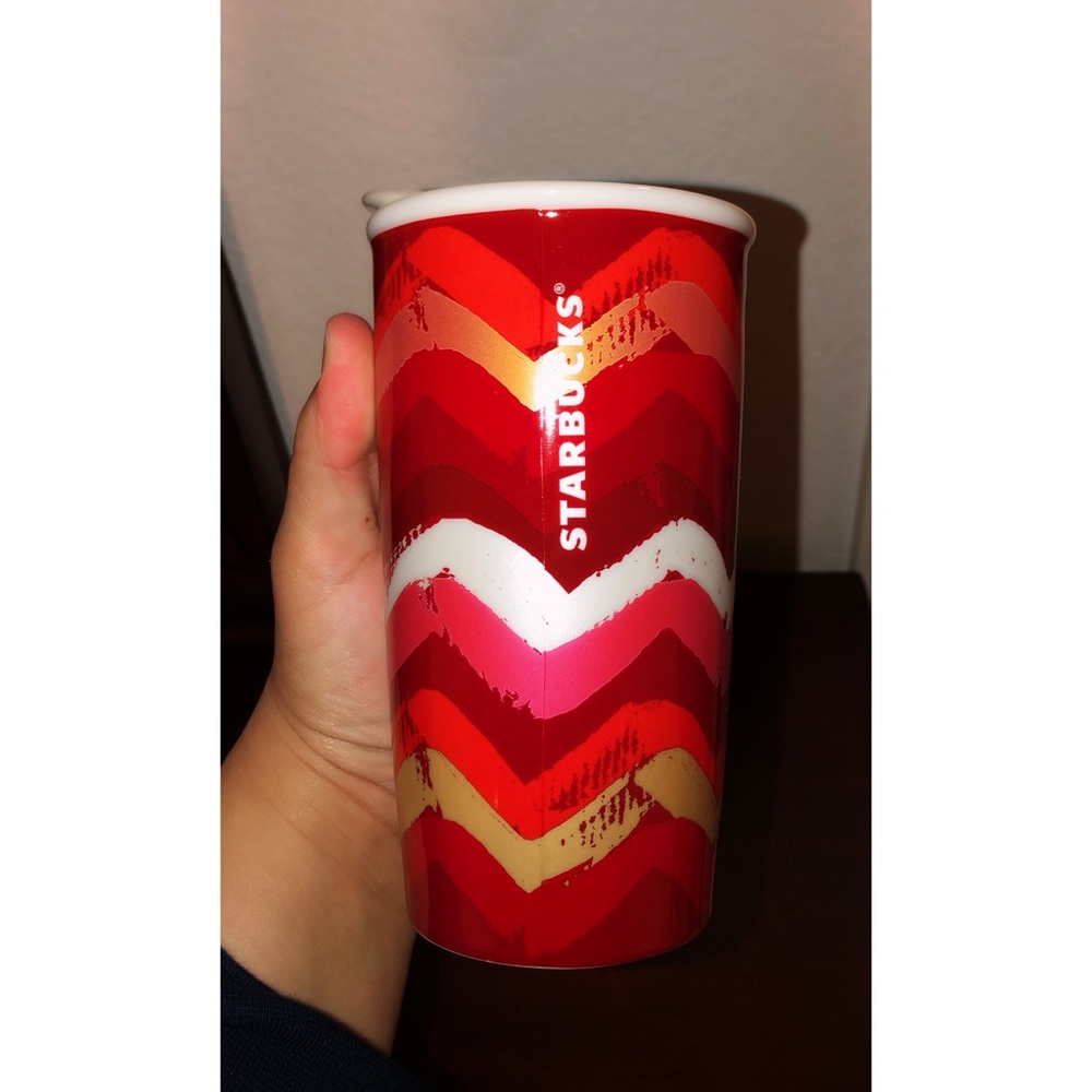 Starbucks ceramic coffee mug/ coffee cup with lid